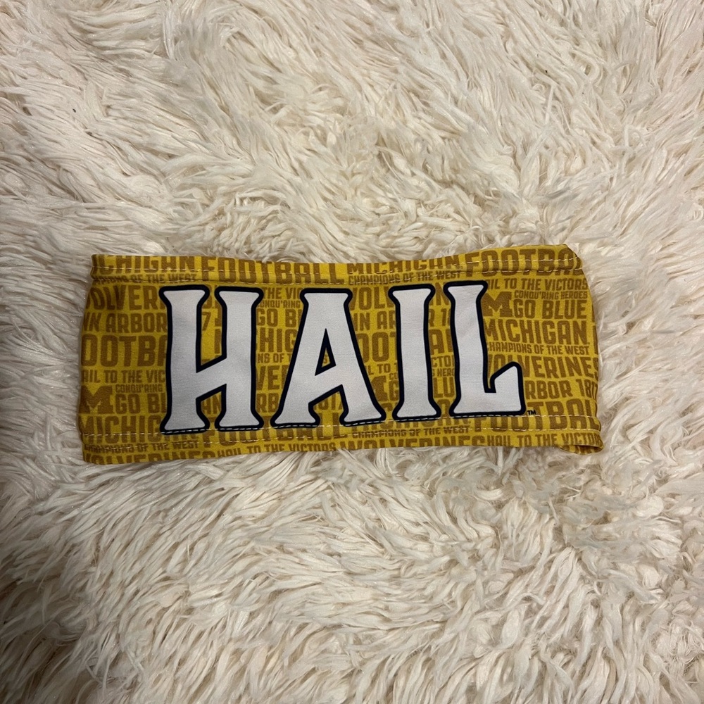 University of Michigan Hail headband in Maize